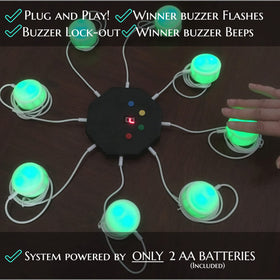 Trebisky classroom buzzer for educational quizzes and interactive activities.