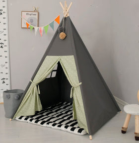 TreeBud Teepee Tent suitable for indoor and outdoor play spaces