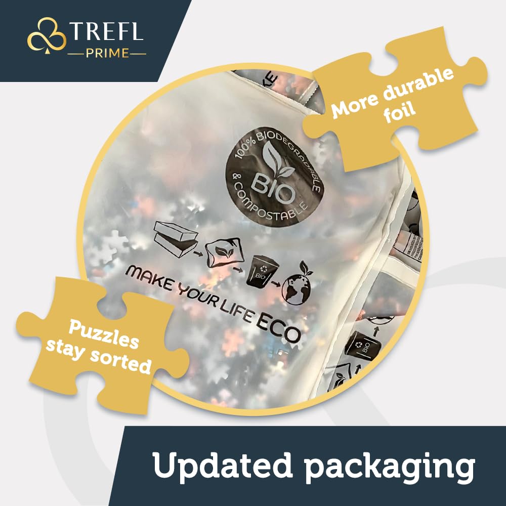 Trefl Prime UFT 9000-piece puzzle with thick cardboard and irregular shapes