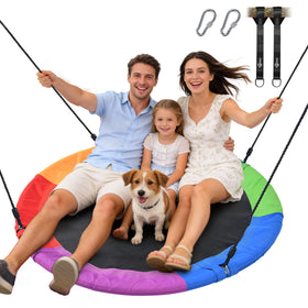 Trekassy 48-inch saucer swing frame assembly for sturdy backyard setup.