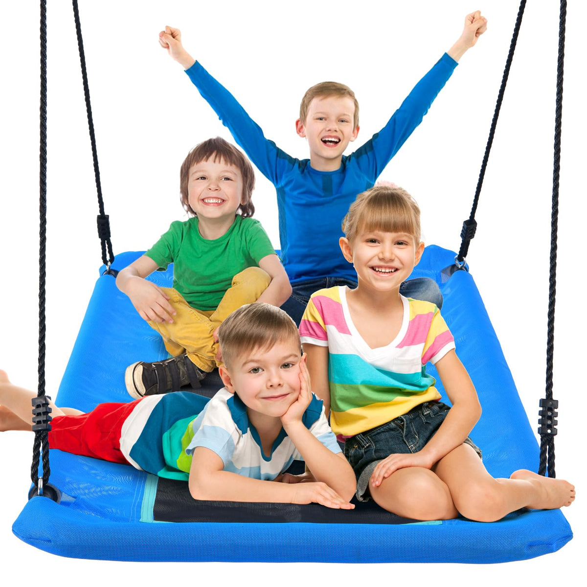Trekassy 60-inch platform swing supports 700 lbs for family backyard fun