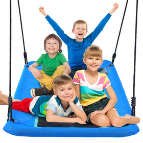 Trekassy 60-inch platform swing supports 700 lbs for family backyard fun