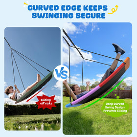 Trekassy large-seat swing with UV-resistant material for all-weather use.