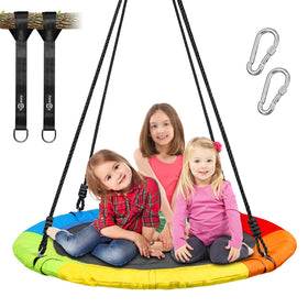 Trekassy 40-inch steel-frame saucer swing for backyard fun.