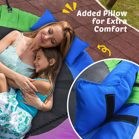 Trekassy saucer swing pillow for comfortable lounging outdoors
