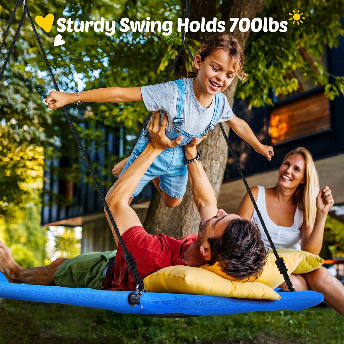 Trekassy tree straps provide secure, fray-resistant attachment for safe play