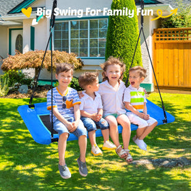 Trekassy outdoor swing seat with Textilene fabric resists fading