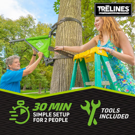 Trelines SkyStand 360-degree swivel keeps swinging dynamic and exciting for everyone