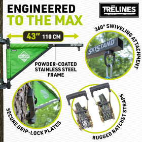 Trelines SkyStand 500lbs capacity supports shared play sessions for family and friends