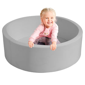 Trendbox foam ball pit 36-inch diameter provides a soft, safe play zone for little ones.