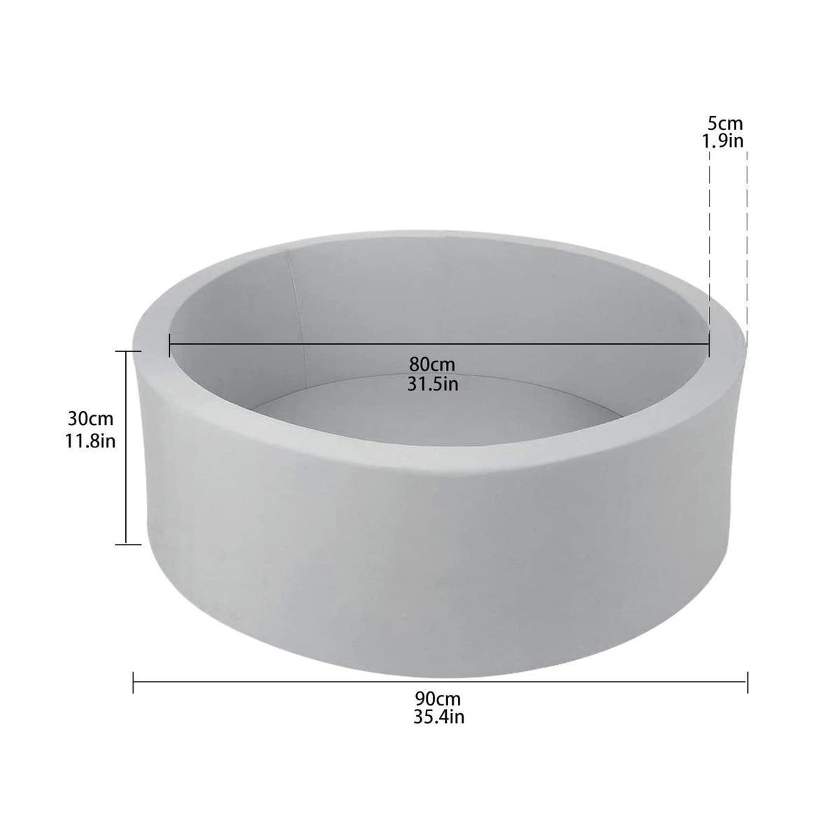Trendbox foam texture close-up highlights memory foam comfort during play.
