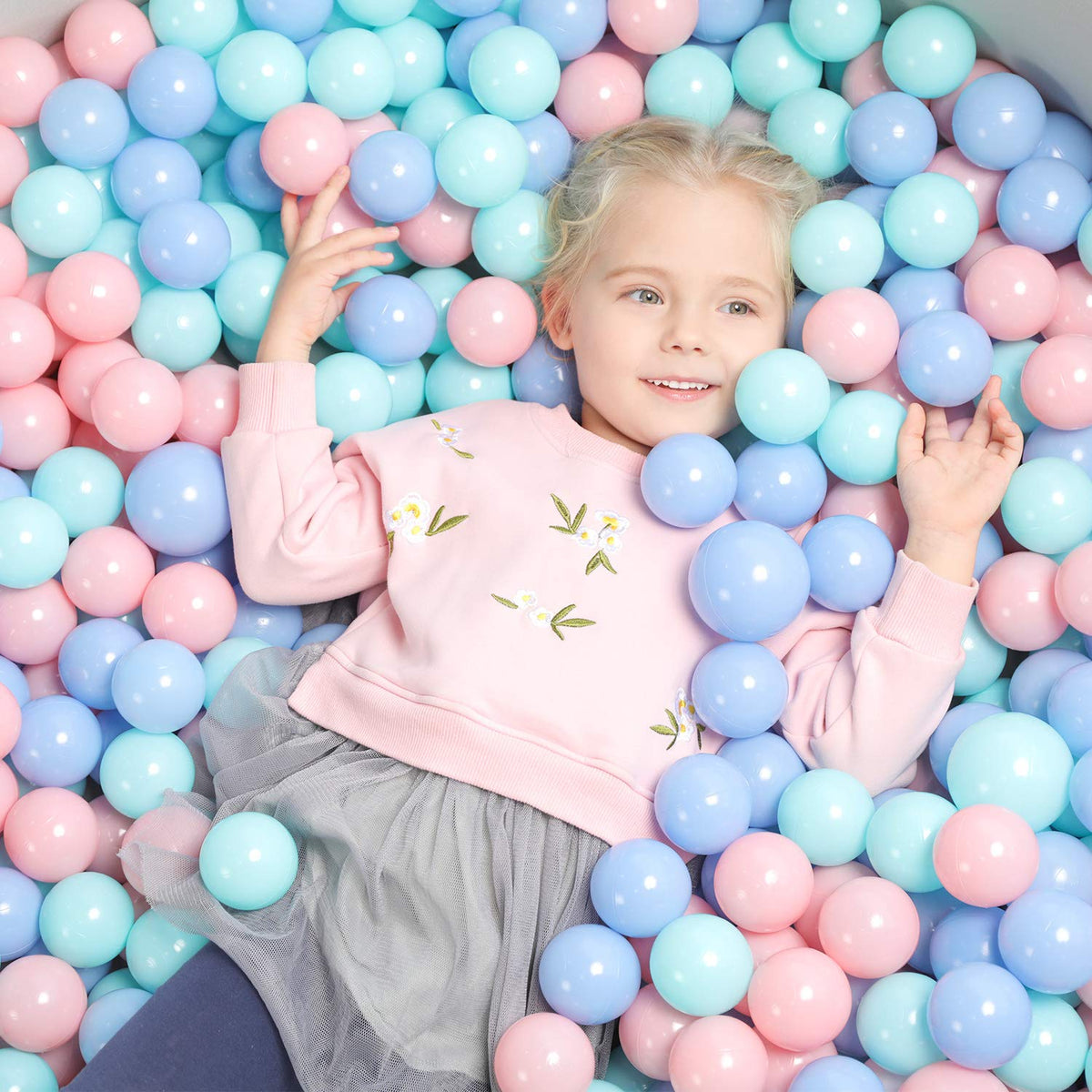 TrendBox macaron balls collection for safe, colorful ball pit play.