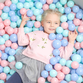 TrendBox macaron balls collection for safe, colorful ball pit play.