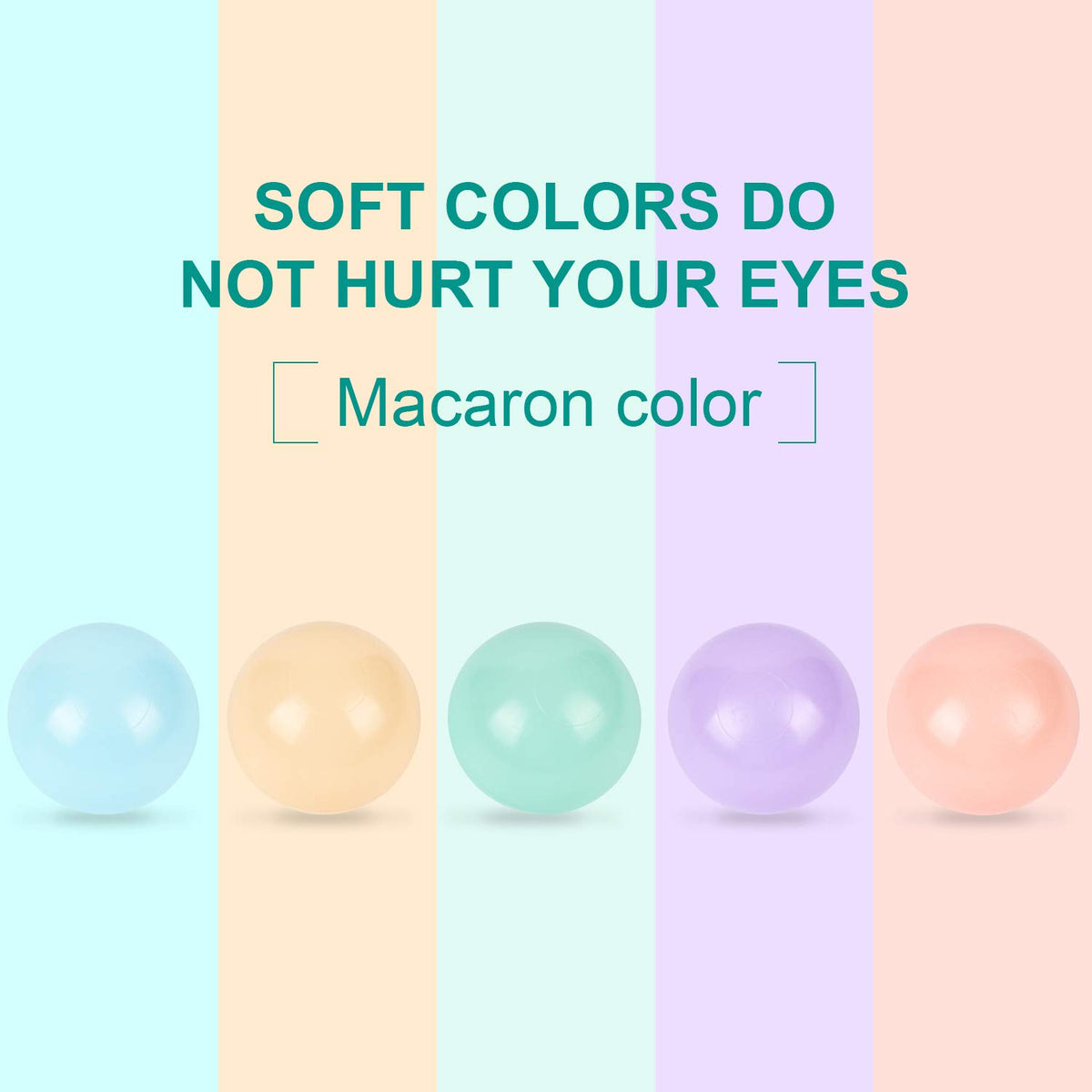 TrendBox Macaron Ocean Ball colorful palette promotes early learning visuals