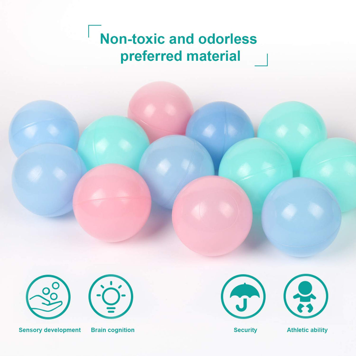 TrendBox phthalate-free and BPA-free balls emphasize safe, health-conscious family use.
