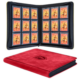 Trendiphy Top Loader Binder 9-pocket front view for secure 288-card storage and quick access.