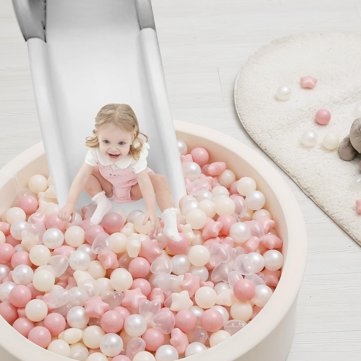 TRENDPLAY durable plastic offers long-lasting ball pit fun.