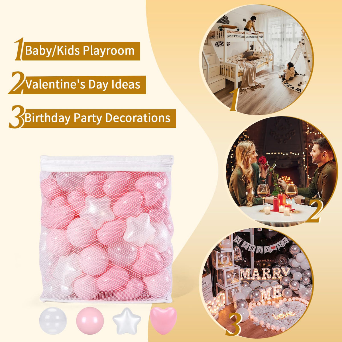 TRENDPLAY ball pit balls family fun corner: supports bonding through play