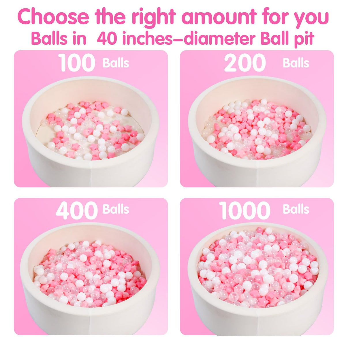 TRENDPLAY ball pit in kiddie pool for splash-friendly fun