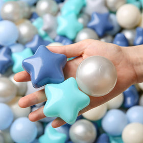 TRENDPLAY colorful ball-pit balls illustrate a mix of shapes for creativity