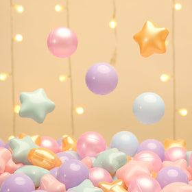 TRENDPLAY colorful sensory balls provide eye catching visuals for early play.