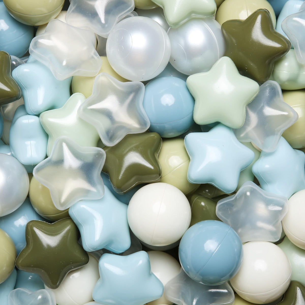 TRENDPLAY Star Ball Pit Balls creamy blue for bright sensory play