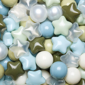 TRENDPLAY Star Ball Pit Balls creamy blue for bright sensory play