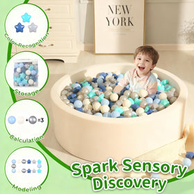 TRENDPLAY kids hands grasping ball demonstrates easy handling for toddlers
