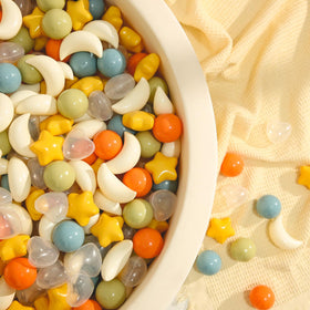 TRENDPLAY moon-shaped balls add variety for sensory exploration