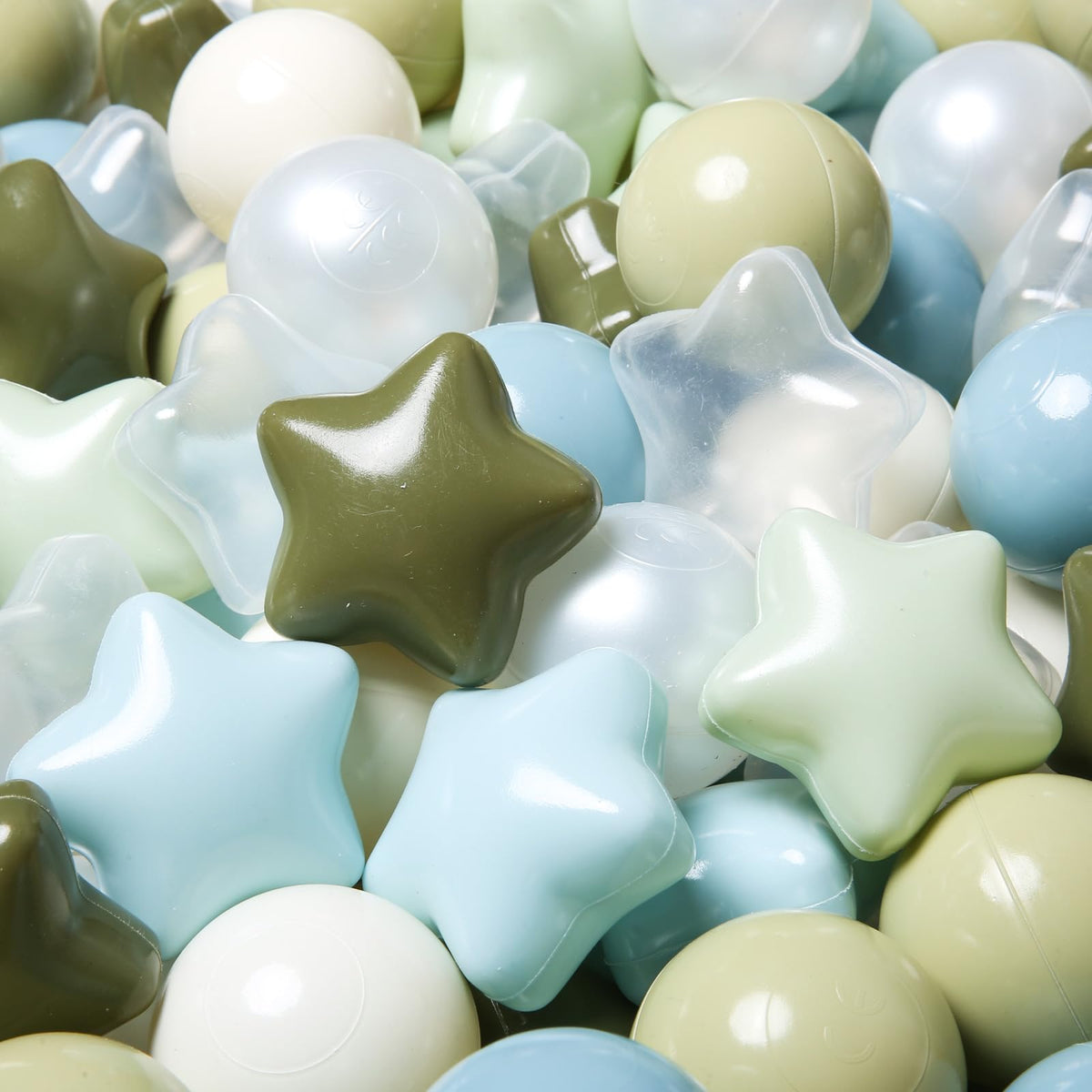 TRENDPLAY Pearl star balls add sparkle to ball pits for visual interest
