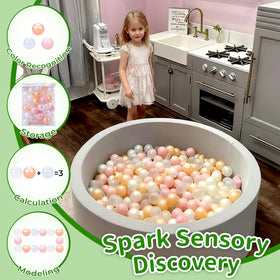 TRENDPLAY clear balls brighten pools and creative play sessions.