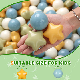 TRENDPLAY round ball pit balls blue suitable for water or sandbox play