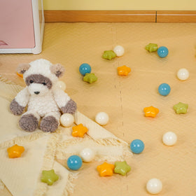 TRENDPLAY round ball pit balls yellow for easy grasp by tiny hands