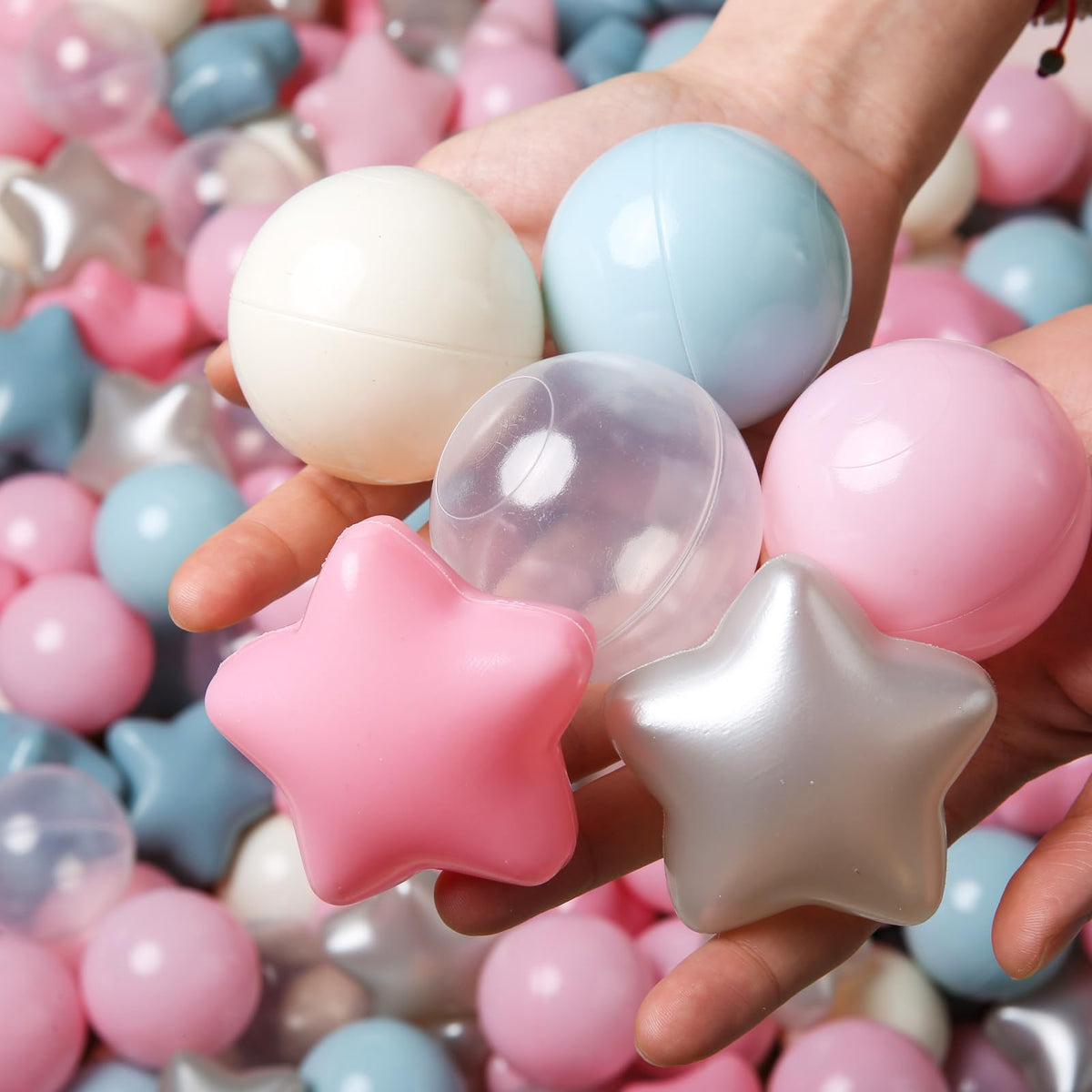 TRENDPLAY safe non-toxic star balls for babies and kids