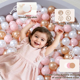 TRENDPLAY sensory-play balls stimulate exploration and imagination.