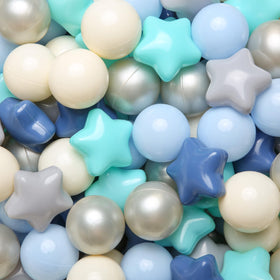 TRENDPLAY star ball blue close-up showing vibrant colors for sensory play