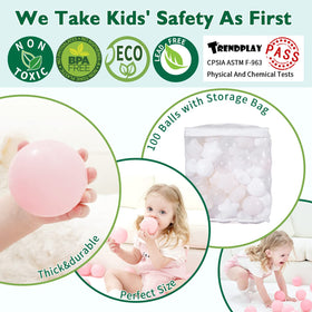 TRENDPLAY Star Ball Pit Balls 2.17 inches diameter suitable for toddlers