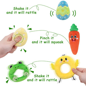 Treory Easter carrot plush soft toy for decor and play