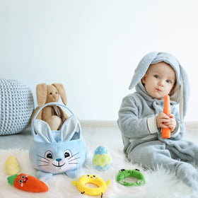 Treory Easter chick plush ideal for egg hunts and decor