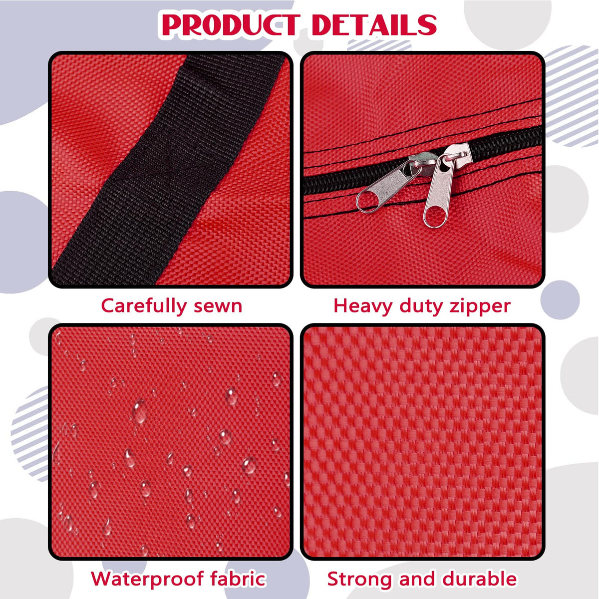 TRESSON Giant Connect 4 duffle bag reinforced handles for sturdy transport