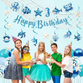 Trgowaul latex balloons blue white add festive buoyancy to party