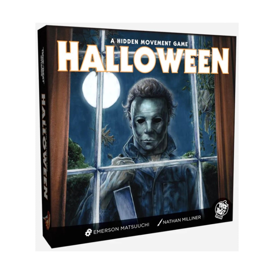 Trick Or Treat Studios Halloween 1978 board game front cover for spooky game nights