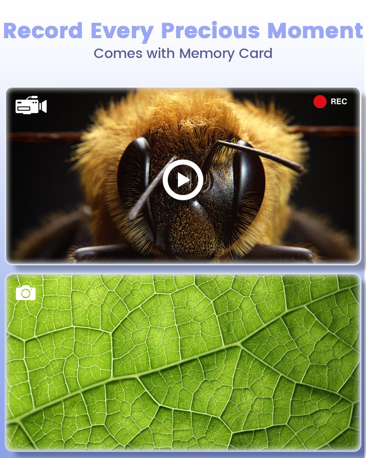 Trigowalt autofocus enables quick, sharp images for desk exploration.