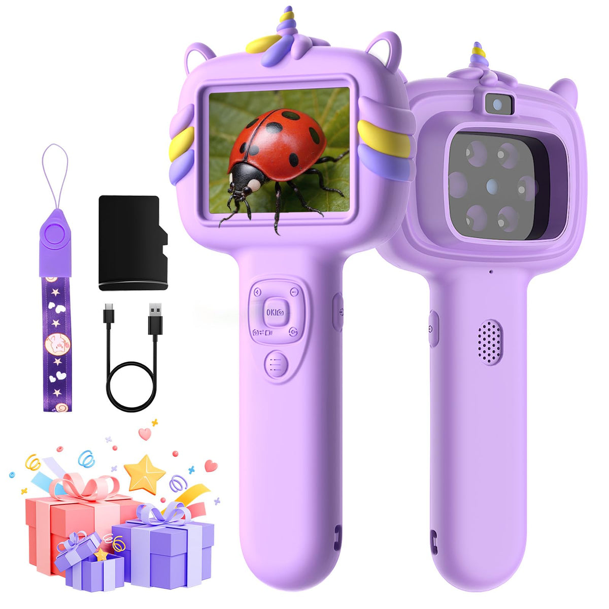 Trigowalt kids microscope camera with screen view for interactive exploration