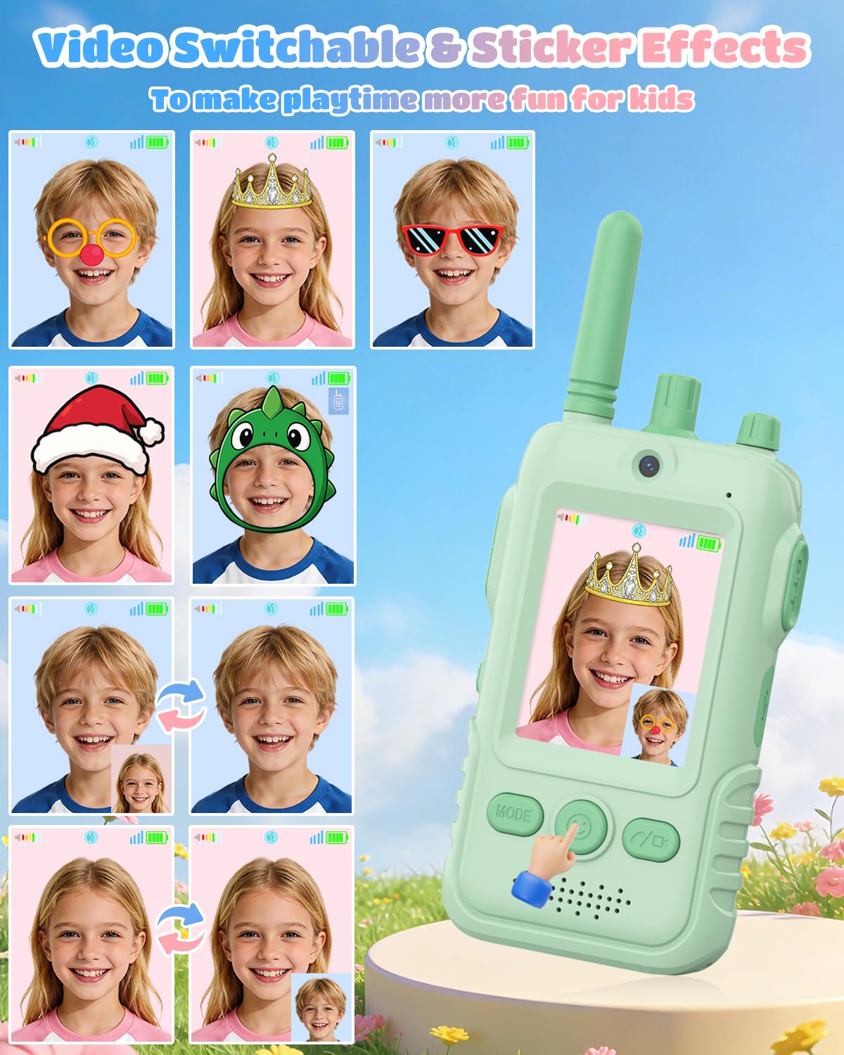 Trigowalt voice effects and stickers spark imaginative play during calls