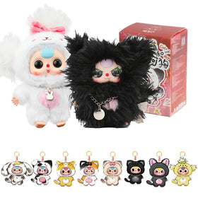Triiter Baby Three Cat and Dog blind box cover with a collectible plush figure