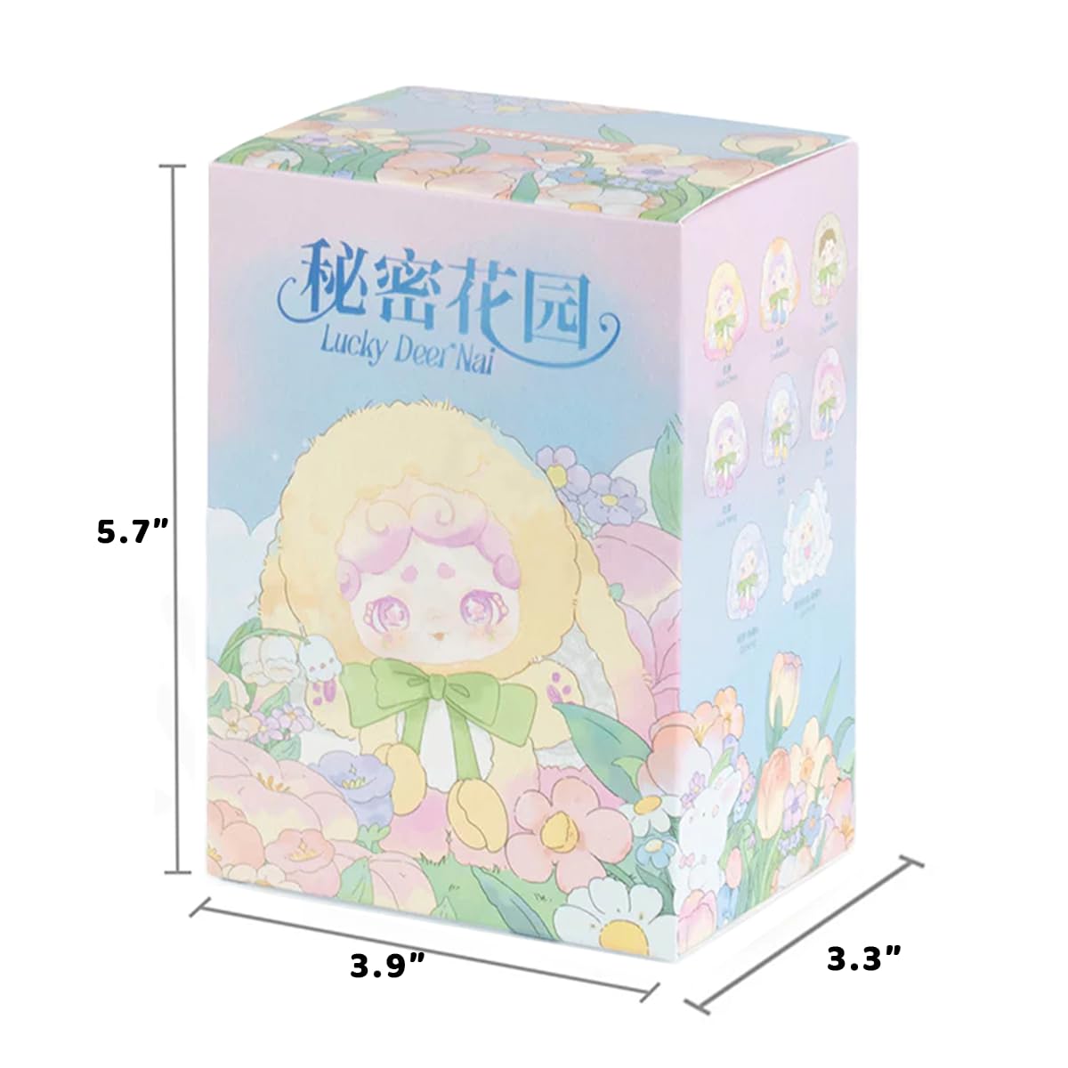 Triiter Goodnight Bunny Secret Garden mini-figure with soft plush and details for display.
