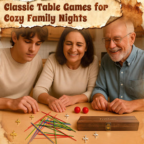 TriMagic wooden gift box with vintage latch keeps pieces organized
