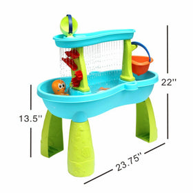 Trimate easy-clean, lightweight table simplifies storage after playtime.