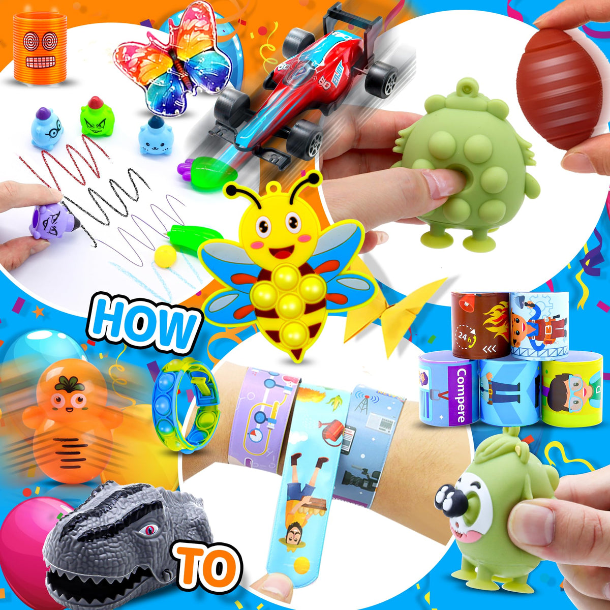 TRIRAXUS 40-toy bundle supports focus and sensory play during study and recreation.